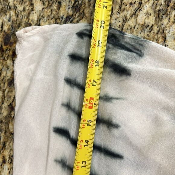 Young Fabulous And Broke Tie Dye Bell Sleeve Tie Front Boho Top Size XS - Picture 8 of 9